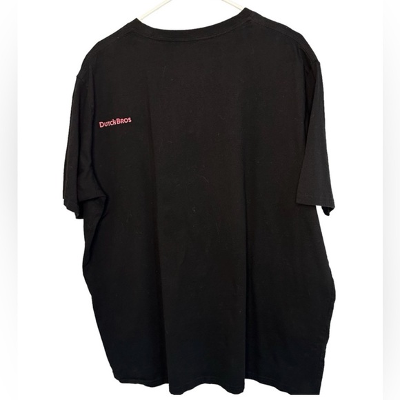 ✌️Dutch Bros Oversized Black T PINK “Whatever You’re..” XSMALL - Picture 2 of 8